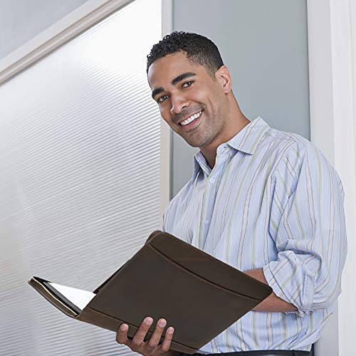 Leathario Cartella Portadocumenti A4 in Pelle Vera...