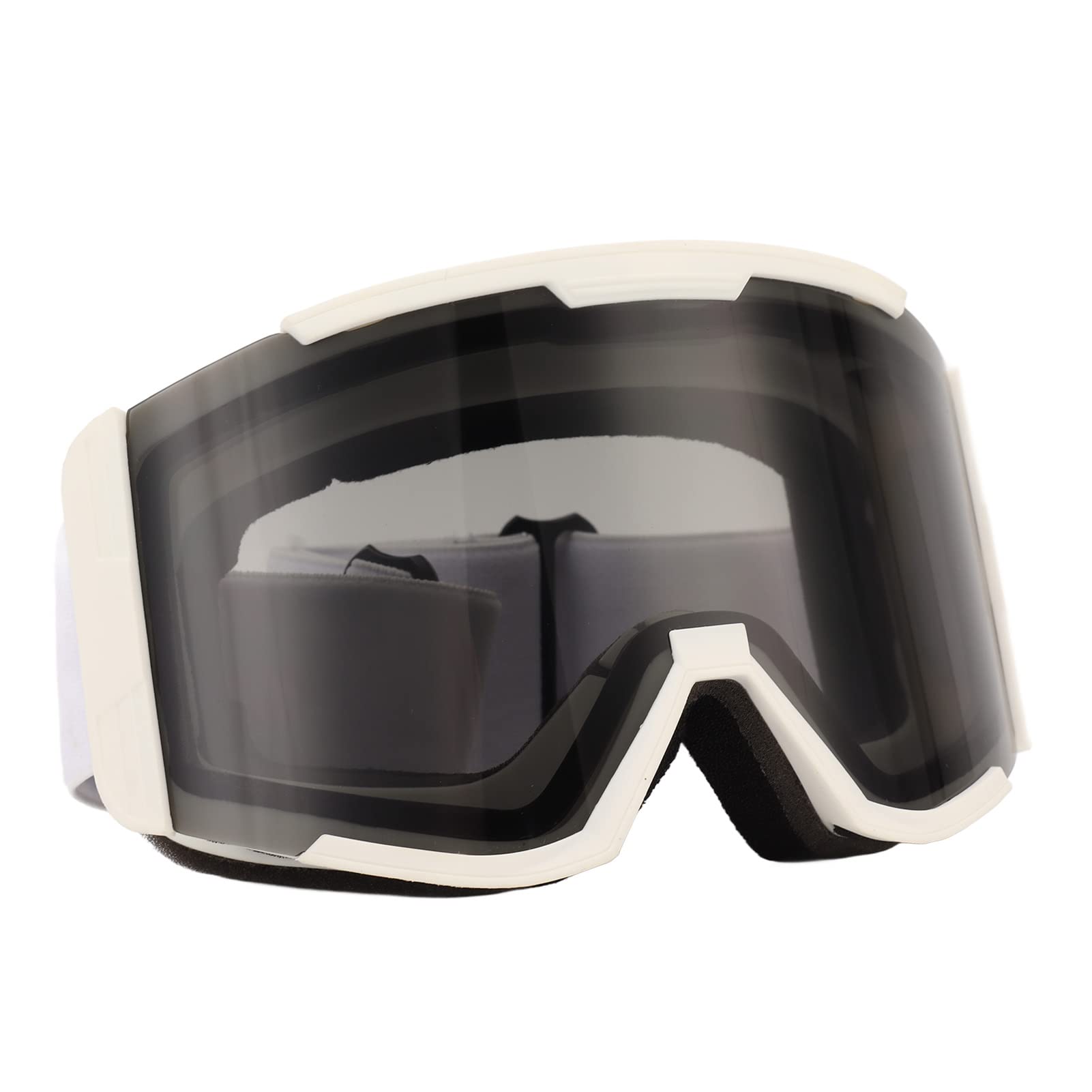 Muiltvoe Outdoor Ski Goggles, Anti Fog UV Protection Double Layer Lens Adjustable Elastic Strap with Wide View for Skiing Snowboarding Climbing