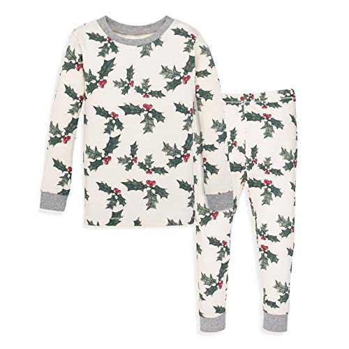 Burt's Bees Baby Baby Girl's Pajamas, Tee and Pant 2-Piece PJ Set, 100%