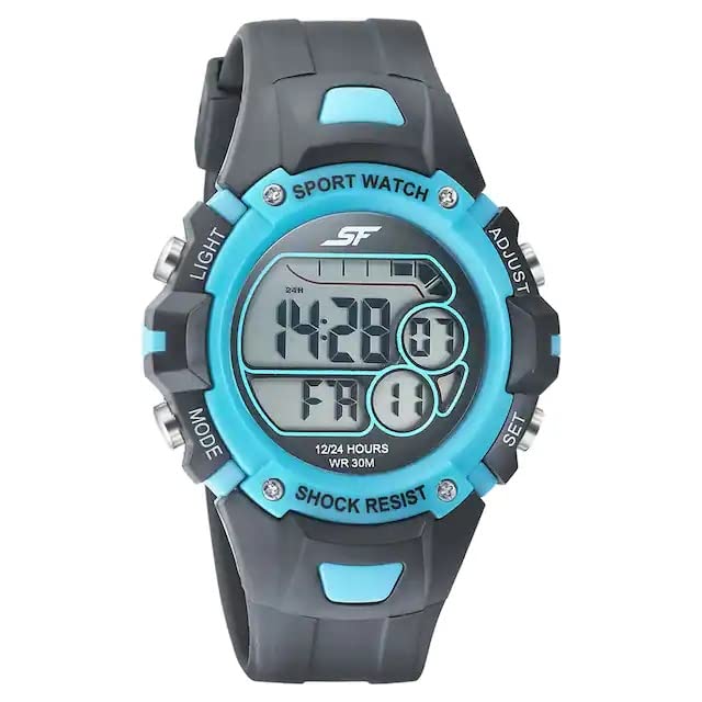 SF Essentials Digital Black Round Dial Mens Casual Watch-77111PP04 (B08JSN2G4W) Amazon Price History, Amazon Price Tracker