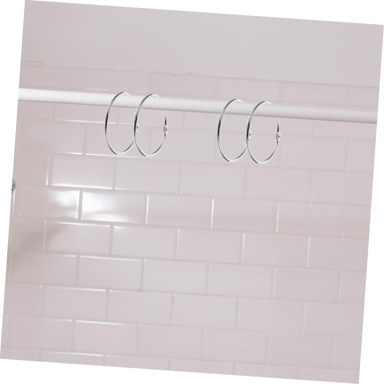 Cabilock 5 Set di Robusti Ganci di Ricambio per Tende da Doccia in Metallo per Tende Ganci Rotondi per Tende da Doccia per Bagno Ganci Decorativi per Tende da Doccia 30 Pezzi * 5