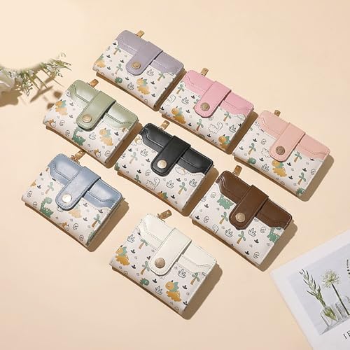 Women Wallet Simple Bifold Wallets PU Leather Purse Thin Short Small Bifold Cash Card Holder Bag Compact Women Short Wallet4