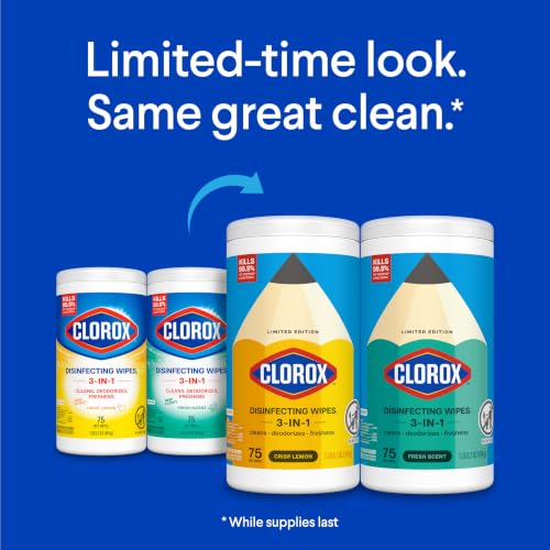 Image of Clorox Disinfecting Wipes Back to School Variety Pack, 75 Count Each, Pack of 2 (Package May Vary)