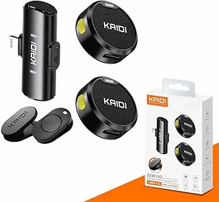 Microfone de lapela sem fio kit c/ 2 un para iphone ios 8 ao 14 com