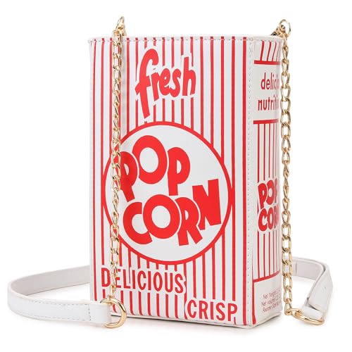 novelty fashion women crossbody bag popcorn box style clutch bag for girl handbag shoulder bag purse