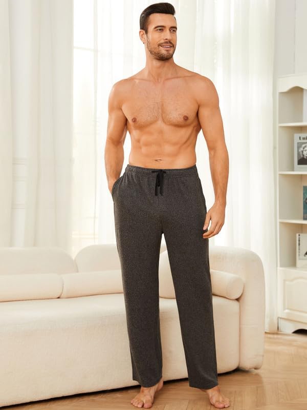U2SKIIN Mens Ultra Soft Pajama Pants, Stretch Sleep Pant with Pockets Lightweight & Cozy Lounge Pj Bottoms for Men - Image 3