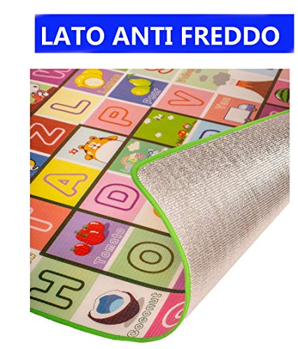 Tappeto Gioco Bambini OLIVO.shop 150x200 Cm - Reversibile E Pieghevole - Foto 7