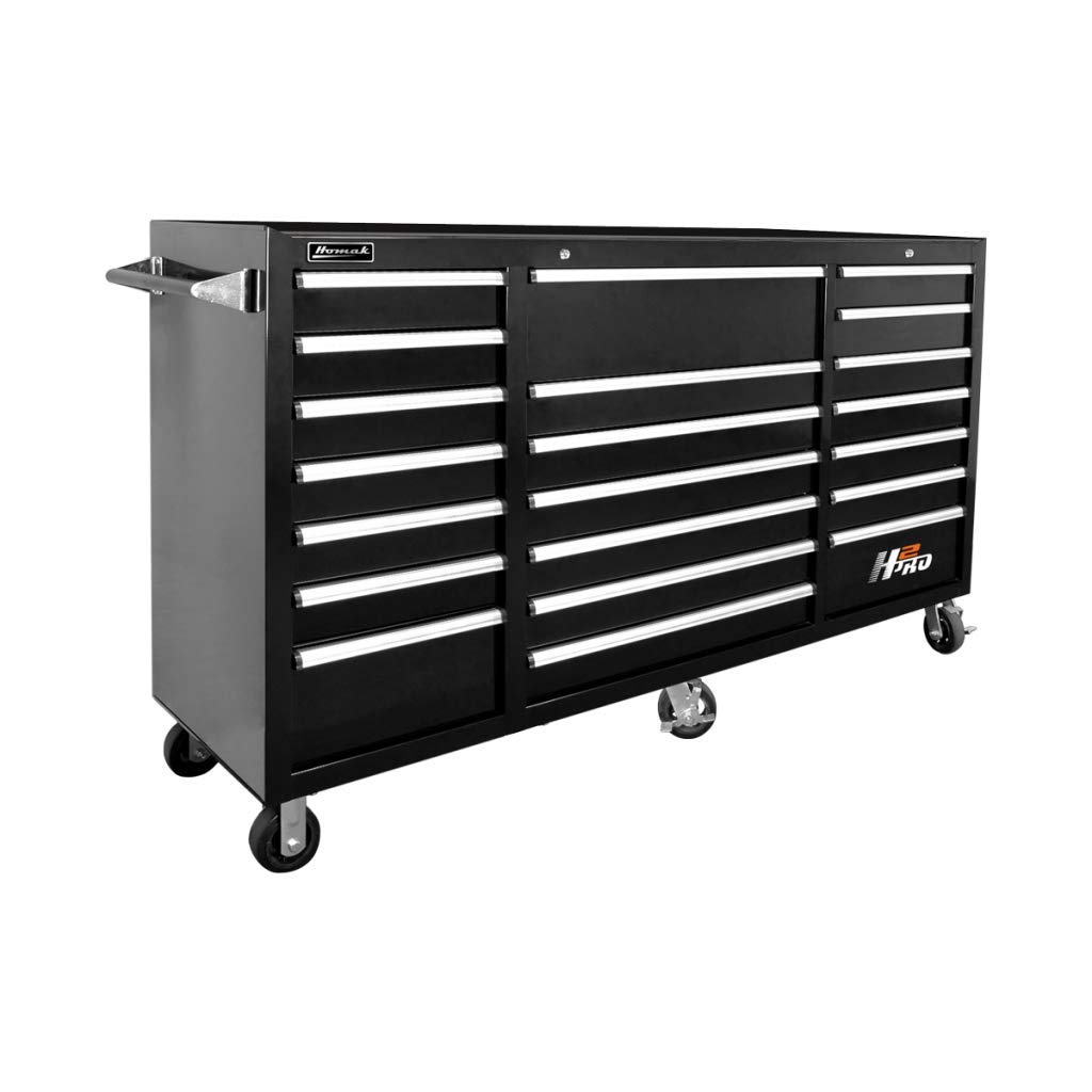 Homak H2PRO Series 72-Inch 21-Drawer Rolling Cabinet