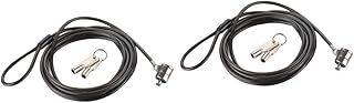 Mikikit Laptop Lock 2pcs computadora laptop computadoras laptop Notebook ing cable Anti Deterrent computer Cable Computer Lock key Security lock