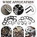 360Pcs Carbon Steel E-Clips & Snap Rings Assortment Kit (2.0mm-12mm) - Includes External Retaining Rings, C-Clips, Circlips for 5mm-16mm-24 Sizes Industrial Fastener Set