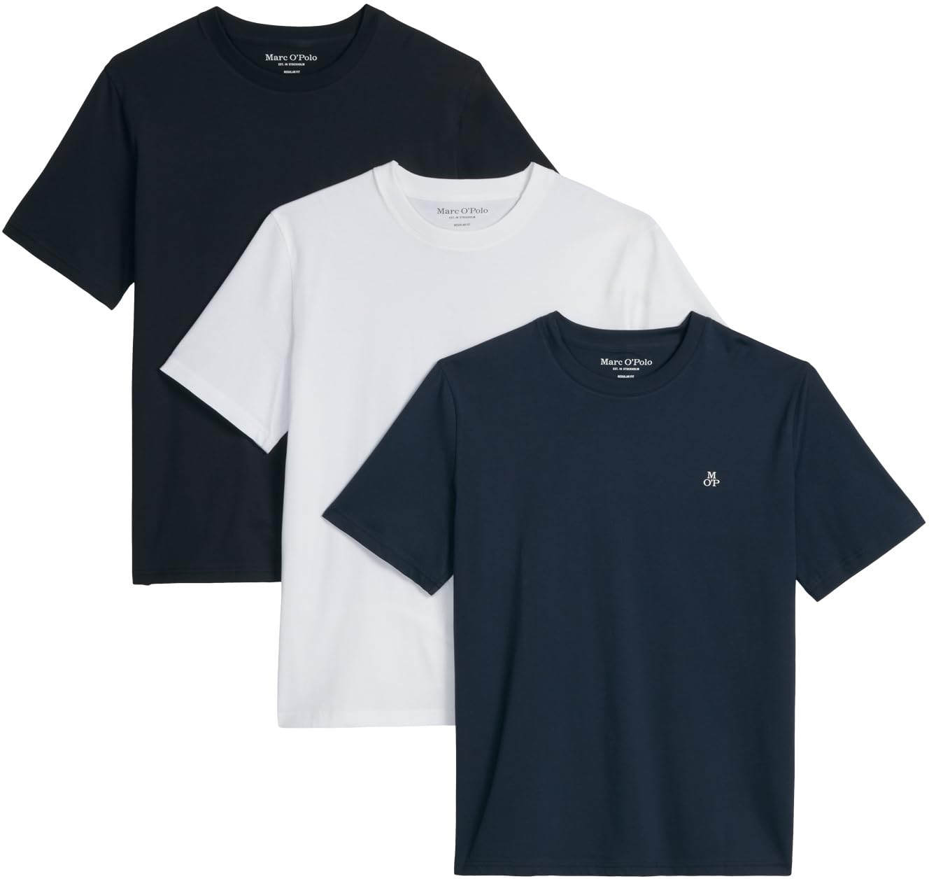 Marc O'polo Men's Multicoloured Doublepack T-Shirt