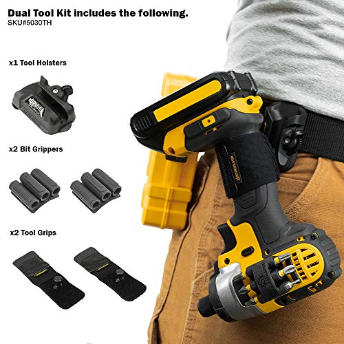 Spider Tool Holster - DUAL TOOL KIT - 5 Piece Set for Carrying