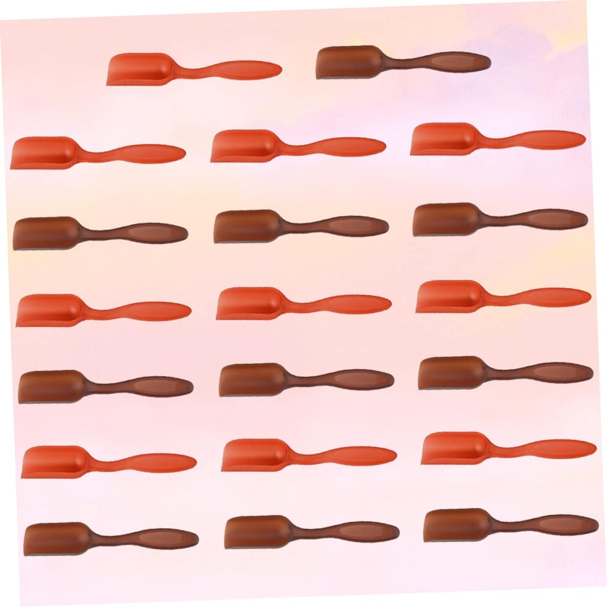 50-Pack Plastic Tea Spoons Lightweight Tea Scoops for Home and Office Use Random Color