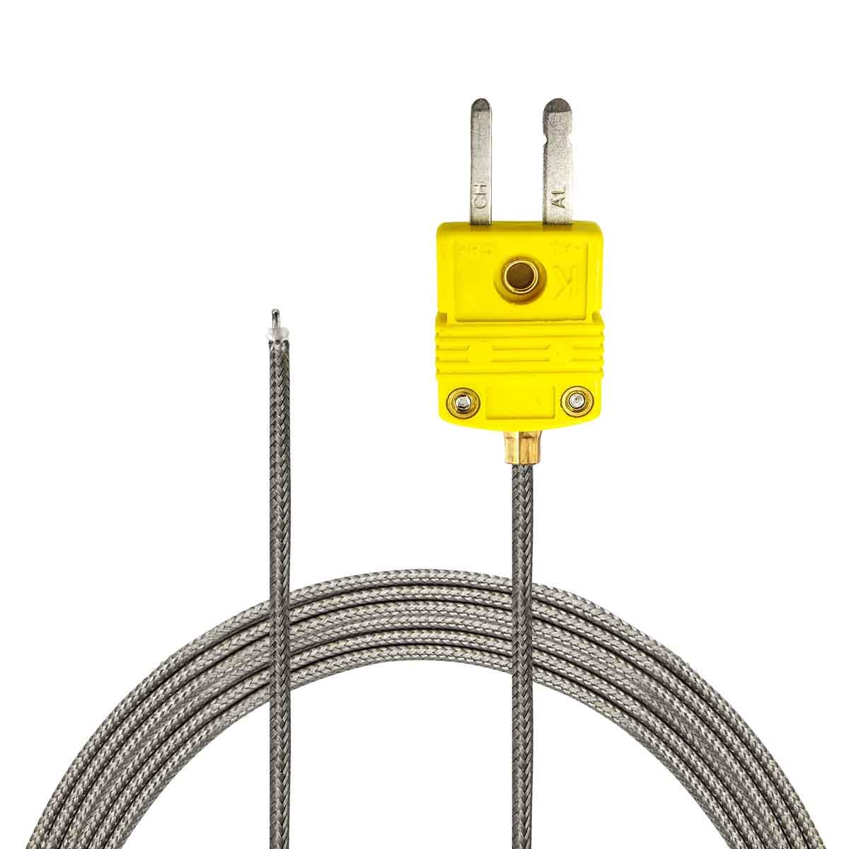 PerfectPrime K-Type Pin Point Thermocouple Temperature Sensor Probes (1000℃ / 1.8mm / 1 M)