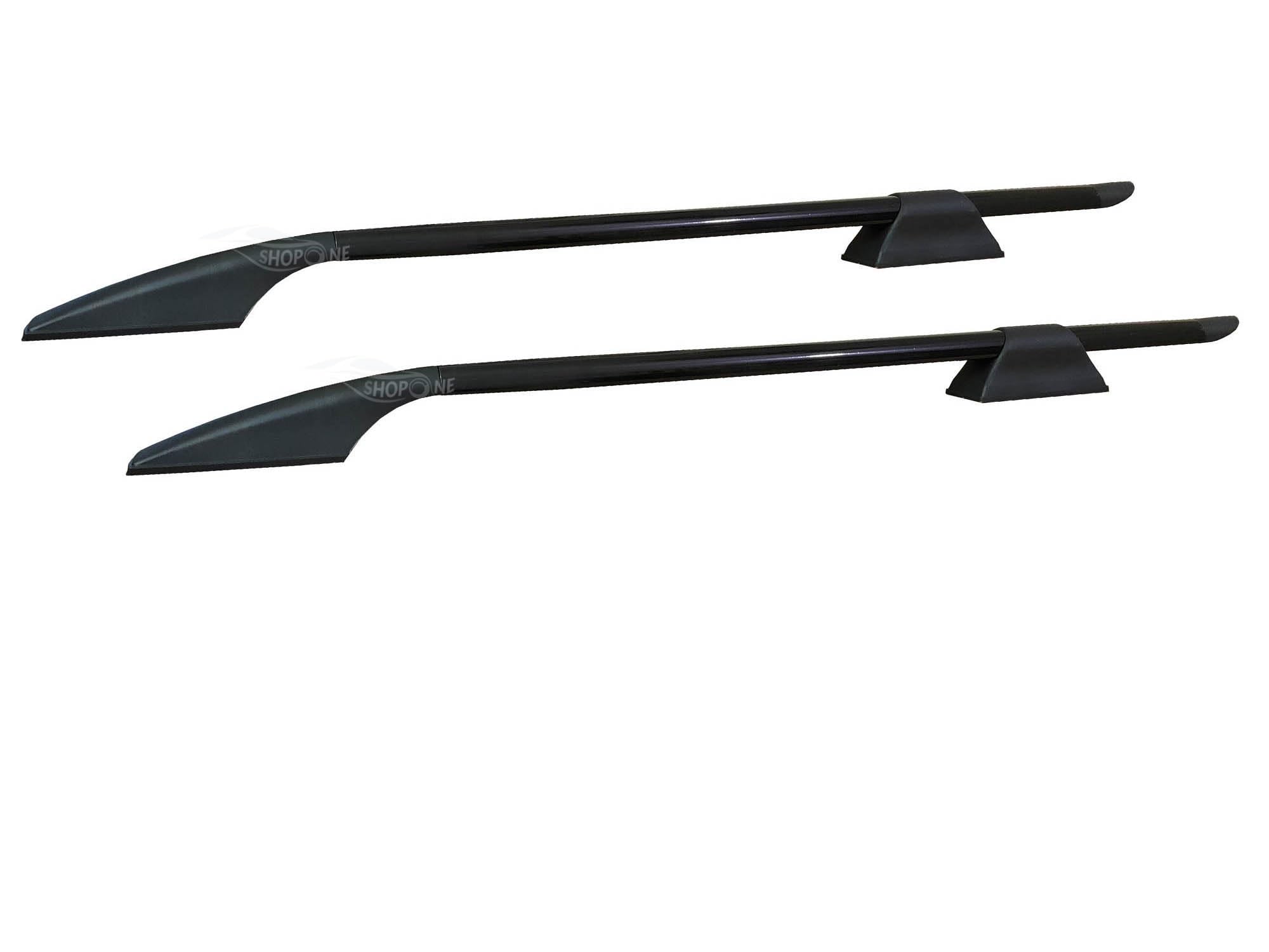 Rocket Roof Rail for Car | Universal Decorative Roof Rail Accessory | Premium ABS Material | Easy Stick-On Installation | Black Finish (Set of 2)-image-42