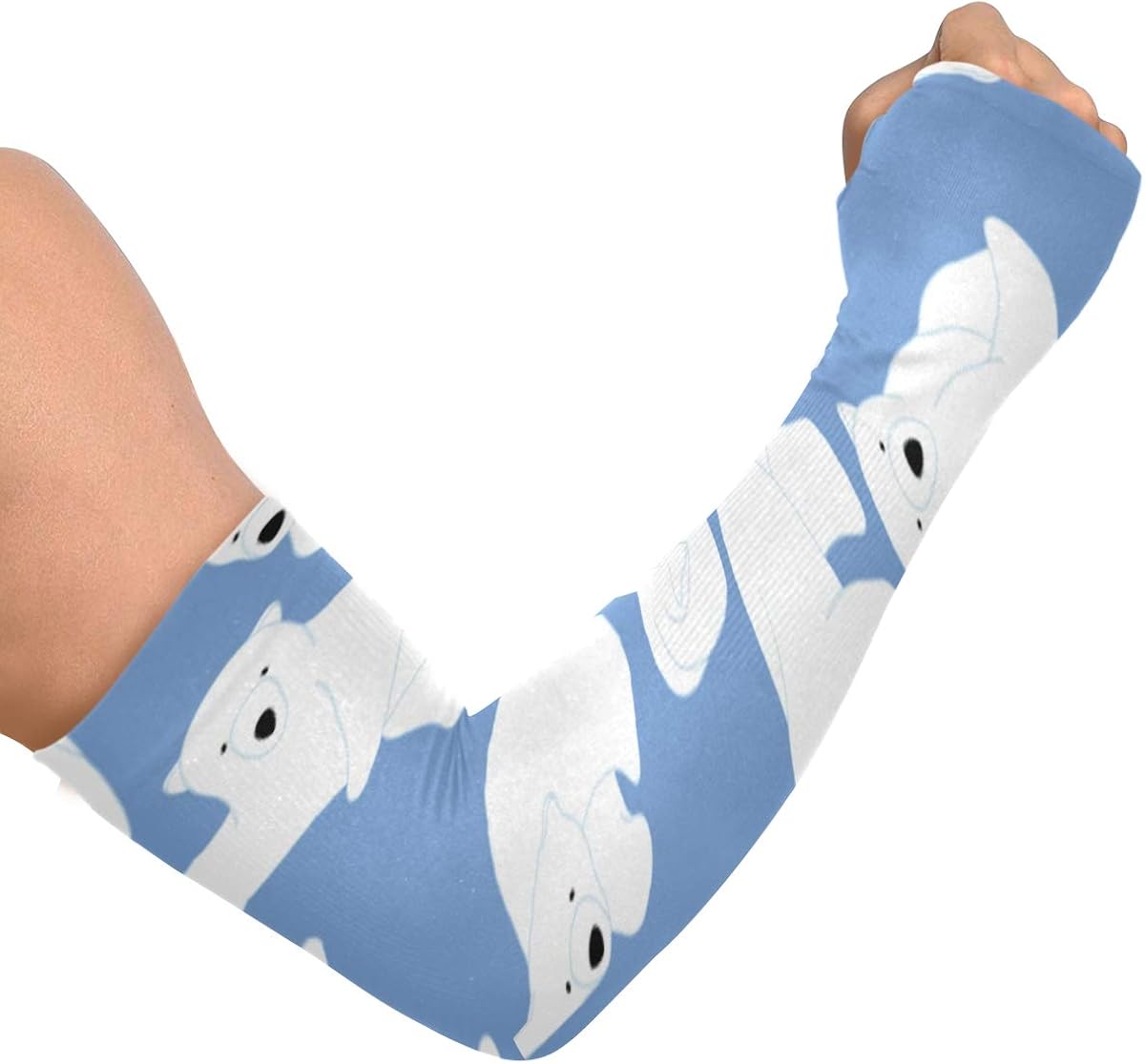 Cover Arms Artoon Animated Cute Animal Polar Bear Men Long