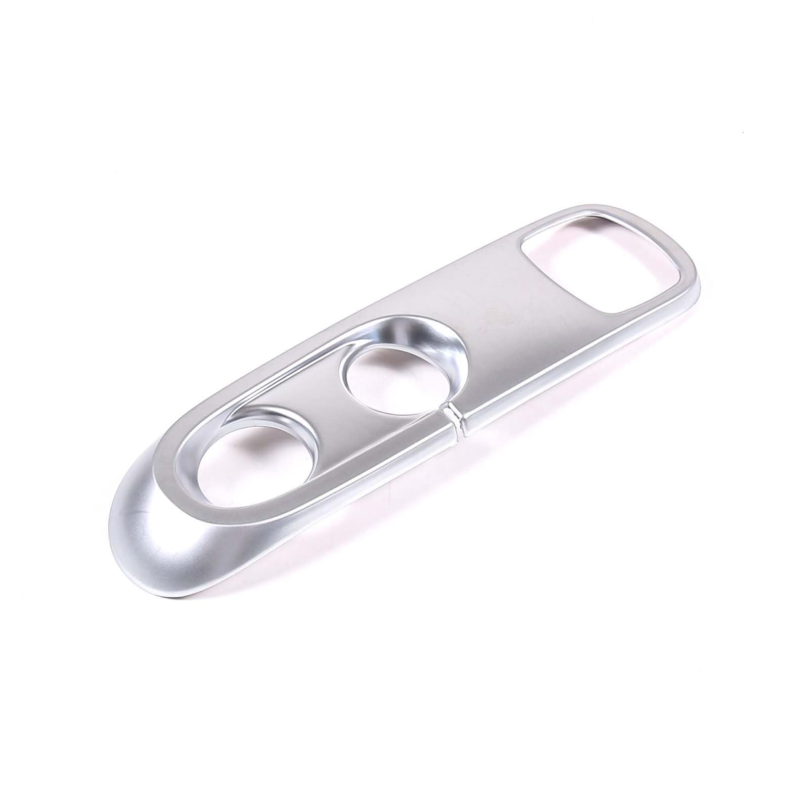 Winvox Silver For Benz For Smart 451 For Fortwo 2009-2015 Abs Carbon Fiber Gear Shift Knob Panel Frame Cover Trim Car Interior Accessories Car Trim Interior(Silver)