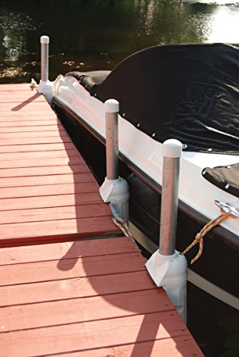 Taylor Made 7" x 17" White Dock Post Bumper with Inflation Valve, Slides Over 1.5" Dock Pipe, Protects Boats, Made in the USA - 2020108507 - image 2