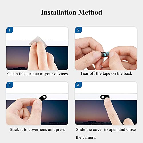 8 Piece Webcam Cover Set Thin Webcam Cover Camera Cover Accessories Sliding Camera Cover Camera Cover Slim for Laptop PC - Image 4