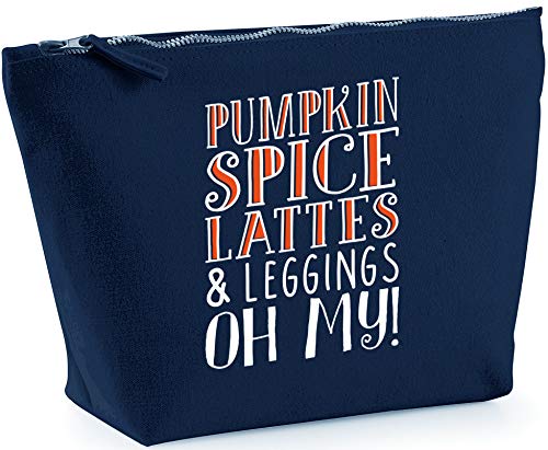HippowarehousePumpkin spice lattes and leggings oh my! printed make up cosmetic wash bag 18x19x9cm