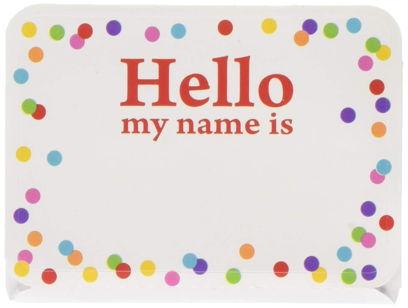 Étiquette nominative multicolore Amscan badge papier pour buffet - 3