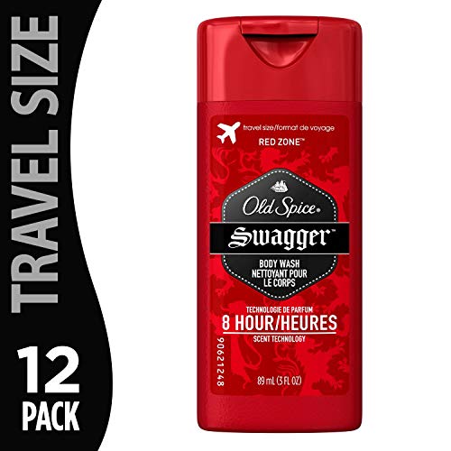 Old Spice Red Zone Body Wash Swagger 3 Ounce (12 Pack) |Gentle on Skin and Free of Dyes and Perfumes | for Daily Shower Use on Face and Body