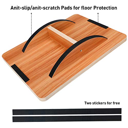 P&BEXC Wood Wobble Exercise Balance Board | Professional Rocker Balance Board for Physical Therapy,Balancing Board Under Desk,Anti-Slip Roller Board,Satablility and Portable Rocker Board - Thumbnail 4