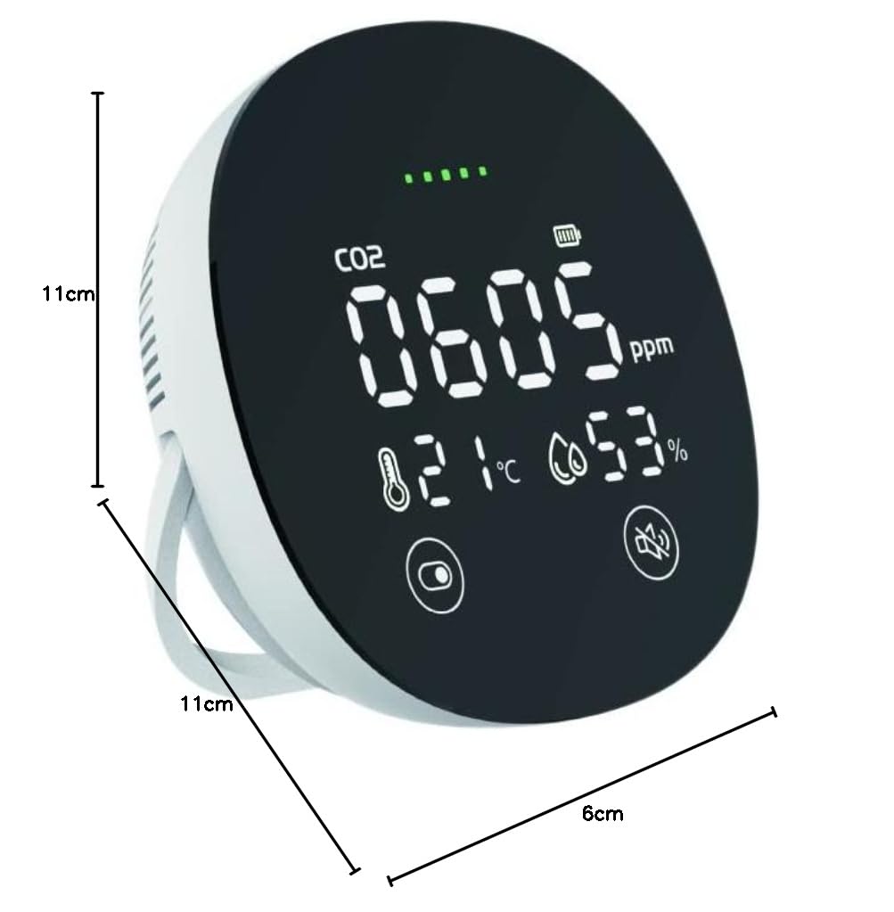 Chacon Détecteur de CO2 + Mesure température/humidité