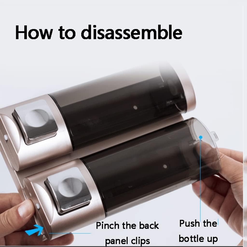 Dispenser di Sapone Liquido Ricaricabile per Cucina, Montaggio a Parete, in plastica, con Pompa