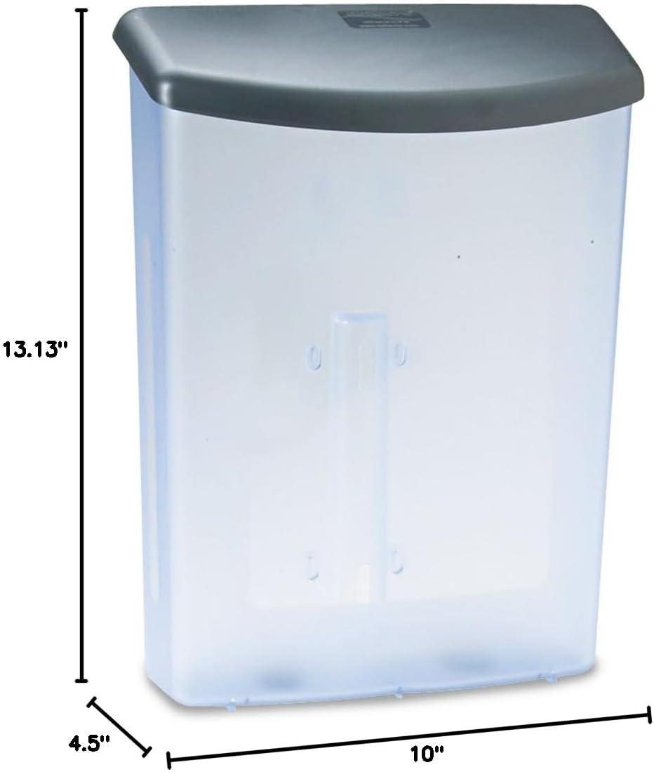 Deflecto 790901 Outdoor Literature Box, Plastic,10-Inch x4-1/2-Inch x13-1/8-Inch ,BK Lid/CL