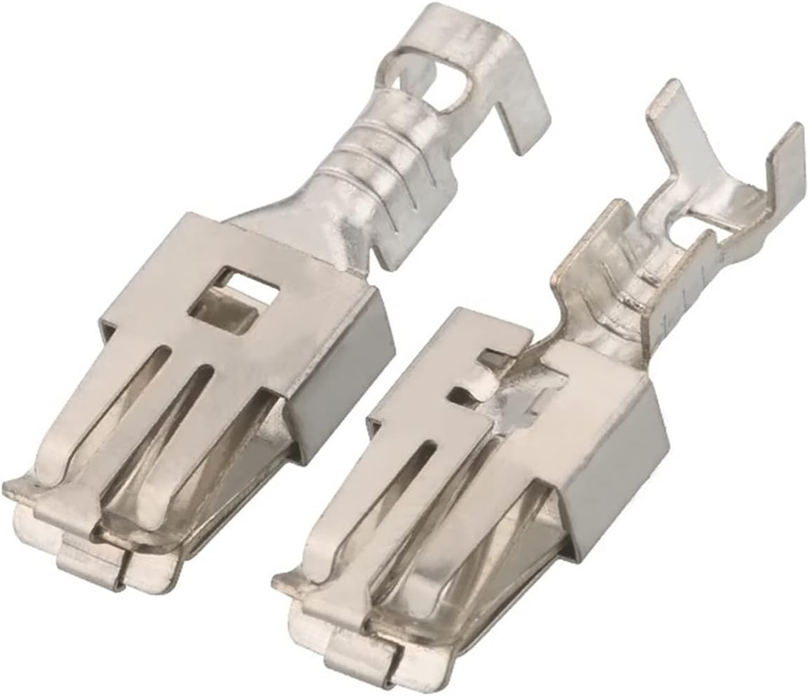 Multi-purpose 10/20/50/100 Pcs 9.5 MM Export Quality Products Auto Connecting Socket Crimp Type Stamping Female Terminal DJ6218A-E9.5 * 1.2C (Pins : 50 pcs)