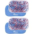 Thrive Reusable Gel Ice Packs for Injuries & Inflammation - Cold Therapy Gel Ice Pack for Back, Knee & Neck Relief - Hot & Cold Compress for Surgery Recovery - 2 Count, 7.5 x 5 in, Blue