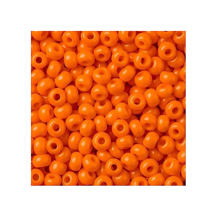 PRECIOSA Seed Beads 250g 8/0 Rich Orange — image 1