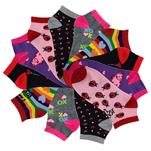 Image of SUMONA Differenttouch 12 Pairs Pack Women Low Cut Colorful Fancy Design Ankle Socks