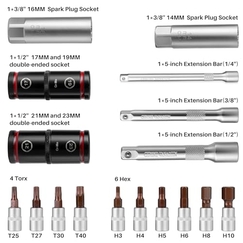 XEIMILE 3-Piece Click Torque Wrench Set