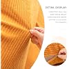 MAXYOYO Bean Bag Bed Folding Sofa Bed Floor Mattress for Adults, Extra Thick and Long Floor Sofa with Corded Washable Cover, Orange, 54x95 Inch