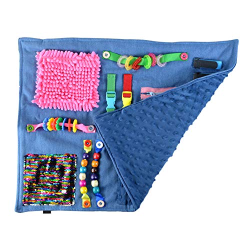 Rainbowstar Fidget Blanket For Alzheimer Patients Anxiety Relief Autistic Dementia Therapeutic Tool Sensory Pad thumb #3