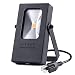 LOFTEK Nova Mini 10W LED Outdoor Light, 800 Lumens, Plug in Warm White 3000K Spotlight, IP65 Waterproof Outdoor Security Spotlight, Black