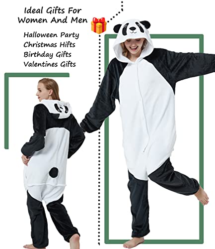 Très Chic Mailanda Panda Cosplay Pajamas Adult Unisex Onesies Animal Sleepwear Halloween Costume #TOP3