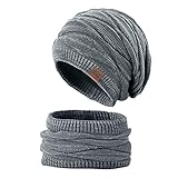 Texture super douce, design épais et haute élasticité sont les caractéristiques exceptionnelles de cet ensemble bonnet et écharpe, de sorte qu'il peut vous faire porter confortablement et résister efficacement au vent froid pour vous garder au chaud.