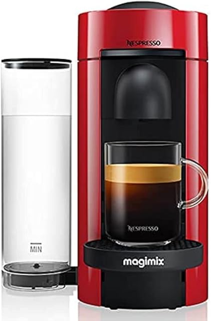 Nespresso Vertuo Plus Special Edition 11389 Coffee Machine by Magmix, Red