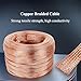 Copper Wire for Jewelry Making, Flat Braided Ground Strap Wires, Length 2 Meters for Automotive, Industrial, Electronics, Machinery, Aerospace(1.5 Square)