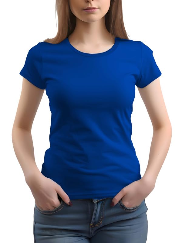 XENOVAURBAN Women’s Plain Regular fit Round Neck T-Shirt