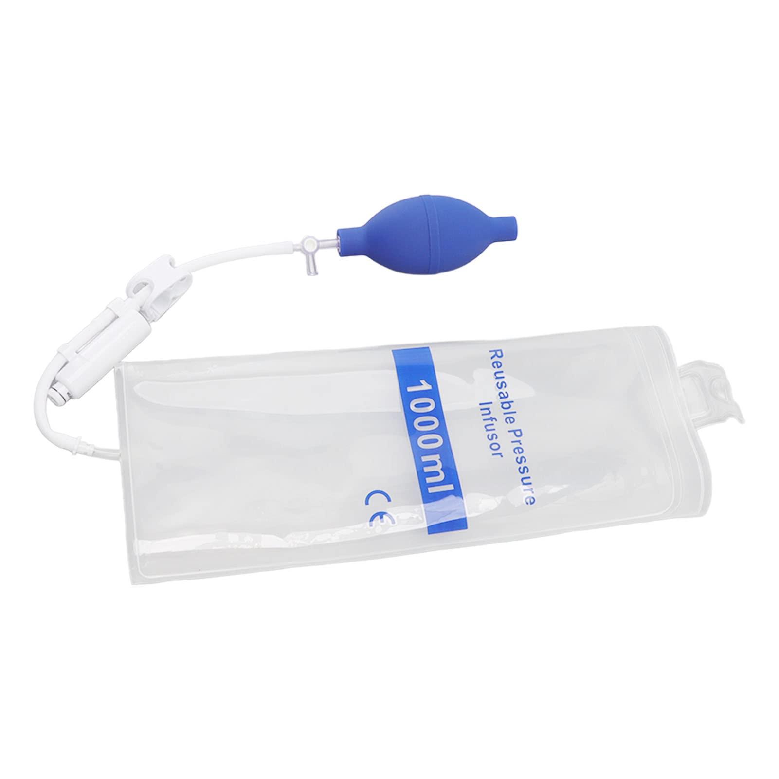 Druckinfusionsbeutel 1000 Ml für Blut- und Flüssigkeitsschnellinfusion, 1000 Ml Druckinfusionsbeutel für Blut- und Flüssigkeitsschnellinfusion mit Druckanzeigesäule für Krankenhausnotfälle