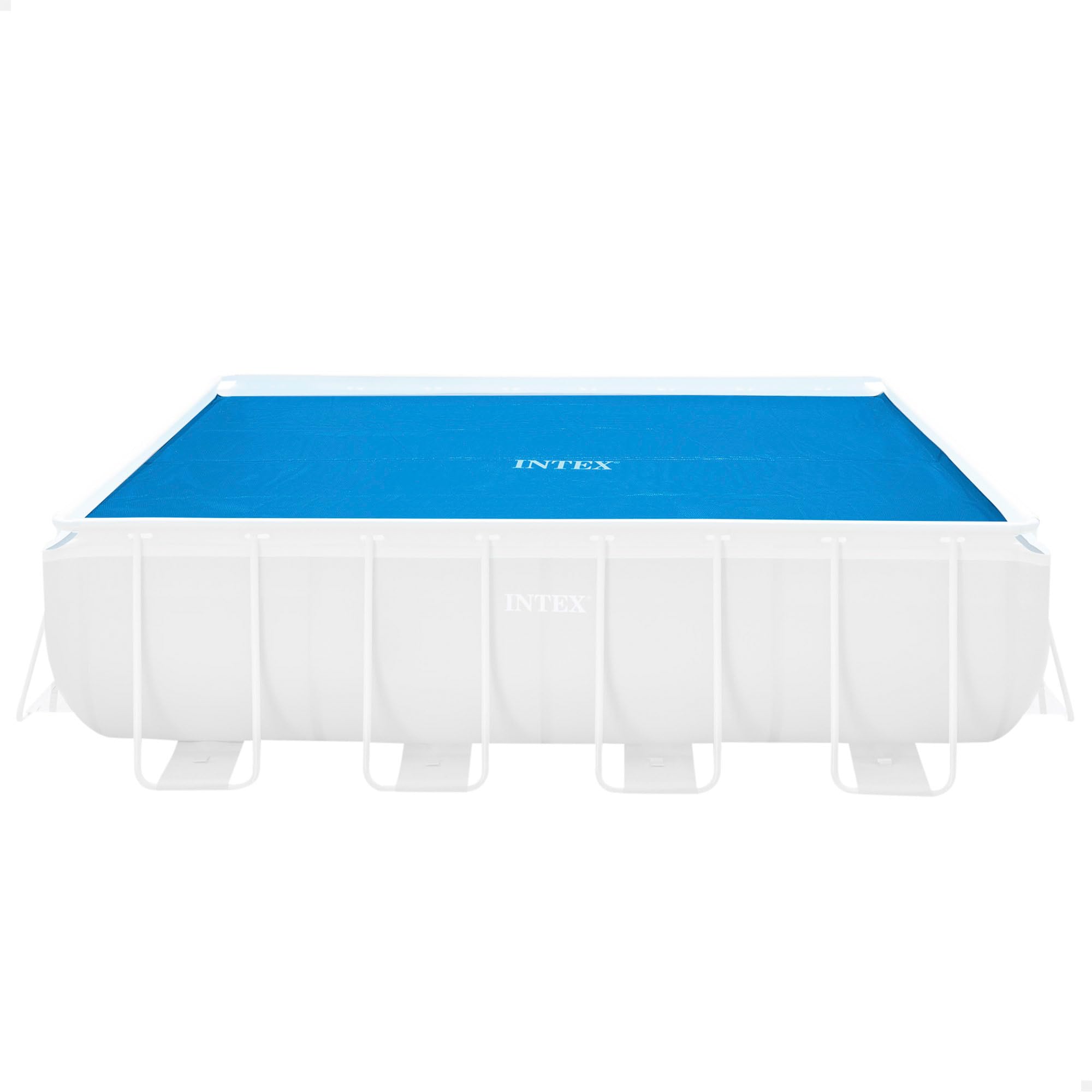 Intex Solarabdeckplane für Ultra Frame rechteckig 400 x 200 cm, Stärke 160 Mikron, Fertigungsmaß: 378 x 186 cm, 28088, Blau
