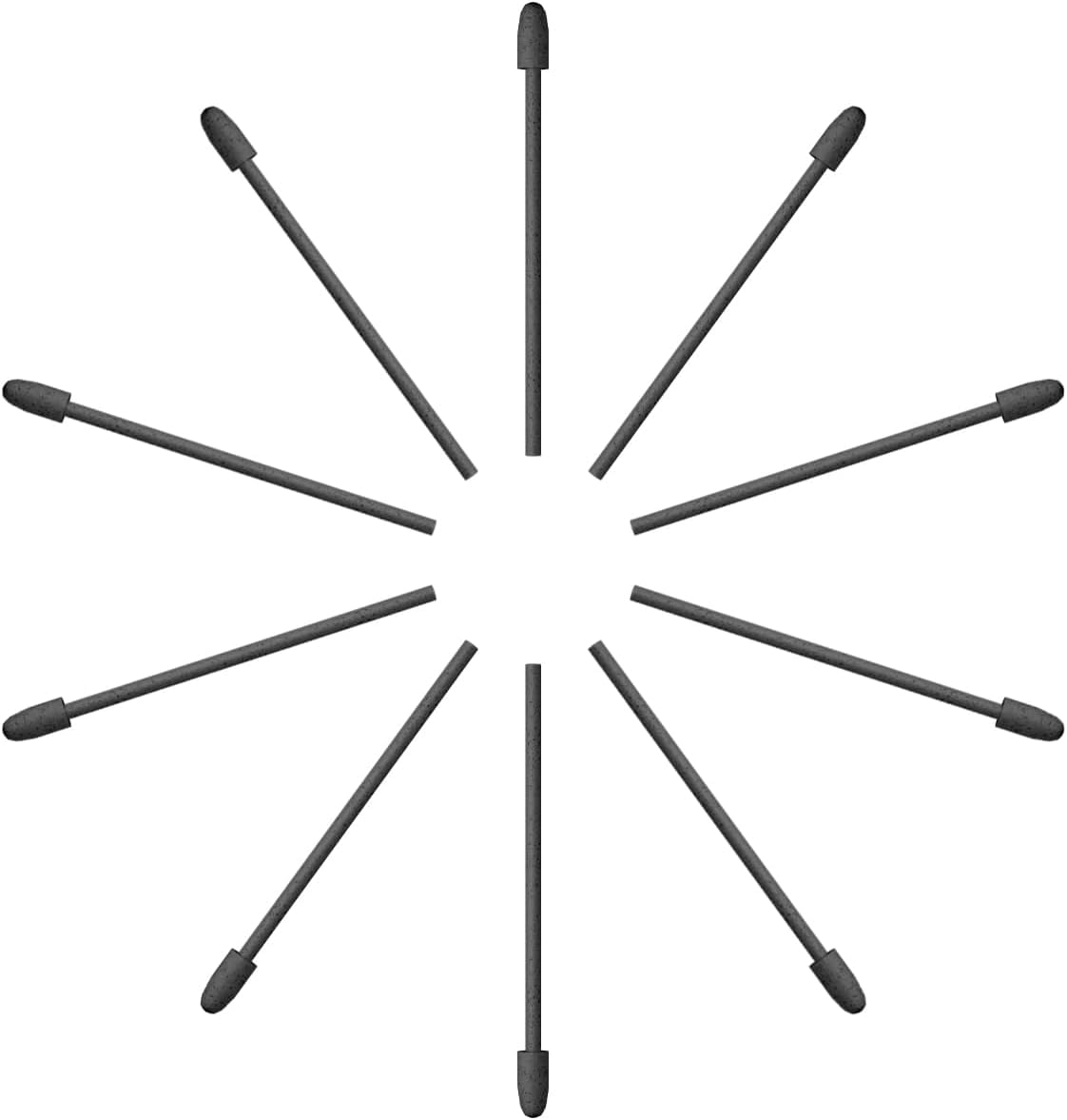 HUION PN06F 10-Pack Replacement Felt Nibs for PW600L Stylus