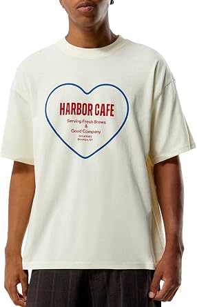 PacSun Mens Cream Harbor Cafe T-Shirt