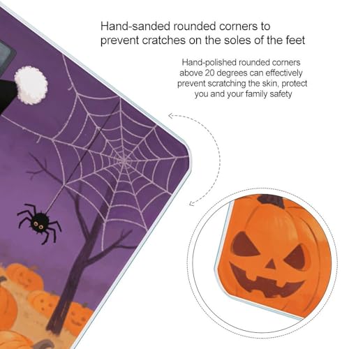 Báscula digital Halloween precisa con pantalla LCD grande miniatura 4