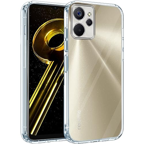 Image of Jkobi Back Cover for Realme 9i 5G (Silicone Clear Shockproof with Camera Protection | Soft and Flexible | Transparent)