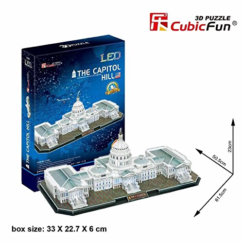 Preisvergleich Produktbild 3D LED PUZZLE THE CAPITOL HILL 150 STÜCK